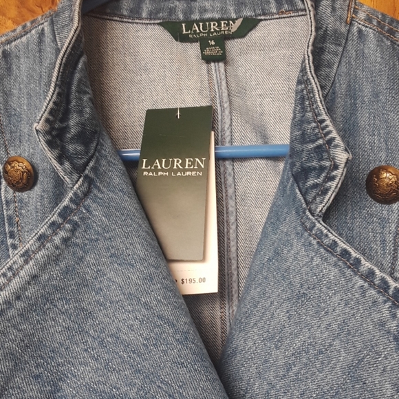 Lauren Ralph Lauren Double Breasted Denim … - Picture 4 of 11
